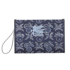 New With Tags Etro Paisley Jacquard Wristlet Clutch